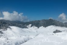 Photo of सुदूरको  प्रमुख पर्यटकीय स्थल खप्तड क्षेत्रमा  हिमपात