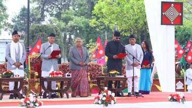 Photo of नवनियुक्त प्रधानमन्त्री शाहबाट शपथ ग्रहण