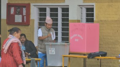 Photo of श्रम संस्कृति पार्टीका अध्यक्ष हर्क साम्पाङद्वारा मतदान