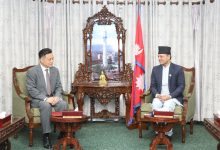 Photo of सभामुख अर्यालसँग चिनियाँ राजदूतको शिष्टचार भेट