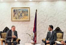 Photo of शिक्षामन्त्री पोखरेलसँग बेलायतका राजदूतको शिष्टाचार भेट