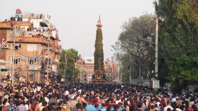 Photo of ललितपुरमा रातो मच्छिन्द्रनाथ जात्रा सुरु, रथ तानेर गाबल पुर्‍याइयो