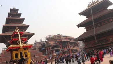 Photo of बिस्केट जात्राको इतिहासमै पहिलोपटक महिलाले ताने नकिजु अजिमा (भद्रकाली)को रथ