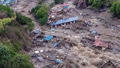 Photo of हुम्लाको नेप्का गाउँमा पहिराले विद्यालय भवन बगायो