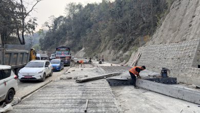 Photo of नारायणगढ–बुटवल सडकः दाउन्नेमा एकतर्फी ढलानको काम सकियो