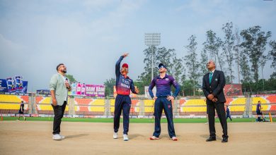 Photo of नेपाल र स्कटल्याण्डबीचको खेल जारी, टस जितेर ब्याटिङ गर्दै स्कटल्याण्ड