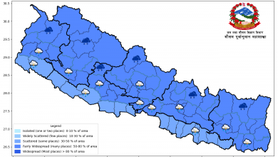 Photo of केही स्थानमा मध्यम वर्षा तथा हिमपातको सम्भावना