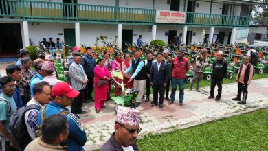 Photo of पौवादुङमामा तीन सय किसानलाई हातेट्याक्टर