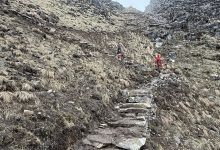 Photo of कठिन भूगोल छिचोल्दै पदमार्ग निर्माण