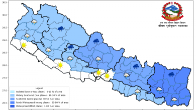 Photo of केही स्थानमा हल्का वर्षाको सम्भावना
