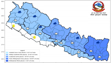 Photo of कोशीमा भारी वर्षाको सम्भावना, तराईका केही क्षेत्रमा तातो लहरको जोखिम