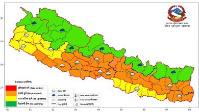Photo of सक्रिय हुँदै, असार १६ र १७ गते केही स्थानमा मुसलधारे वर्षा हुने