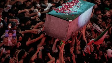 Photo of खामेनीको अन्त्येष्टिमा हजारौँ सहभागी