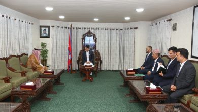 Photo of सम्माननीय सभामुख अर्यालसँग नेपालका लागि साउदी अरेबियाका राजदूतबीच शिष्टाचार भेटवार्ता