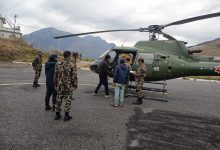 Photo of गोरखाबाट सुत्केरी महिलाको आकस्मिक हवाई उद्धार