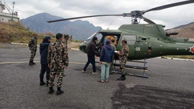 Photo of गोरखाबाट सुत्केरी महिलाको आकस्मिक हवाई उद्धार