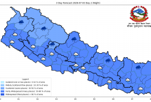 Photo of मनसुन सक्रियः आज चार प्रदेशका एकदुई स्थानमा भारी वर्षाको सम्भावना