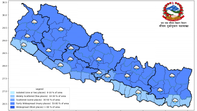 Photo of मनसुनी प्रभाव कायम, केही स्थानमा भारी वर्षाको सम्भावना