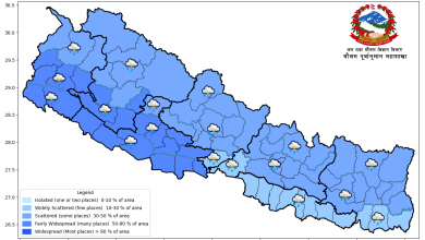 Photo of गण्डकी, लुम्बिनी र सुदूरपश्चिमका केही स्थानमा भारी वर्षाको सम्भावना