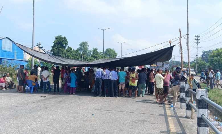 बालिका हत्याको विषयलाई लिएर बारामा स्थानीयको विरोध