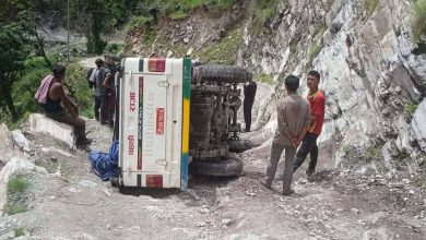 Photo of हुम्लाको लौठीमा बाेलेराे जीप दुर्घटना, २ जना घाइते