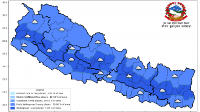 Photo of मनसुनको प्रभाव कायम, केही स्थानमा भारी वर्षाको पूर्वानुमान