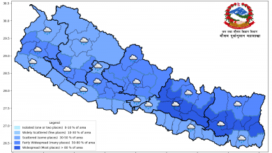 Photo of देशभर मनसुनी वायुको प्रभाव, केही स्थानमा भारी वर्षाको सम्भावना