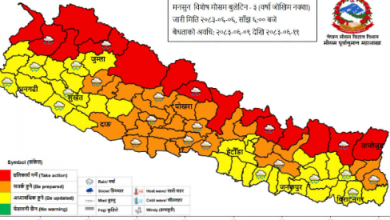 Photo of शुक्रबारदेखि सोमबारसम्म भारी वर्षाको सम्भावना, सतर्क रहन मौसम विभागको आग्रह