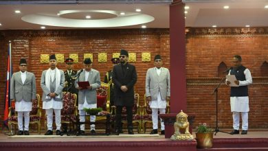 Photo of उद्योगमन्त्रीमा दीपक कुमार साह नियुक्त,पद तथा गोपनीयताको शपथ