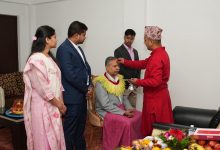 Photo of उपराष्ट्रपतिबाट बडादसैँको टीका ग्रहण