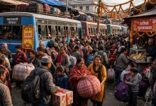 Photo of घटस्थापनादेखि आजसम्म दुई लाख ६२ हजार काठमाडौँबाट बाहिरिए
