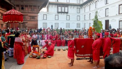 Photo of पूजा कोठा एवं दसैँ घरमा भित्र्याइयो फूलपाती