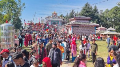 Photo of उग्रतारा भगवती मन्दिरमा दर्शनार्थीको घुइँचो