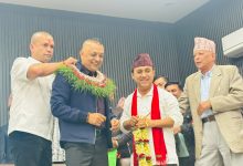 Photo of पाली कांग्रेसका नवनिर्वाचित सभापति गगन थापाद्वारा शपथग्रहण